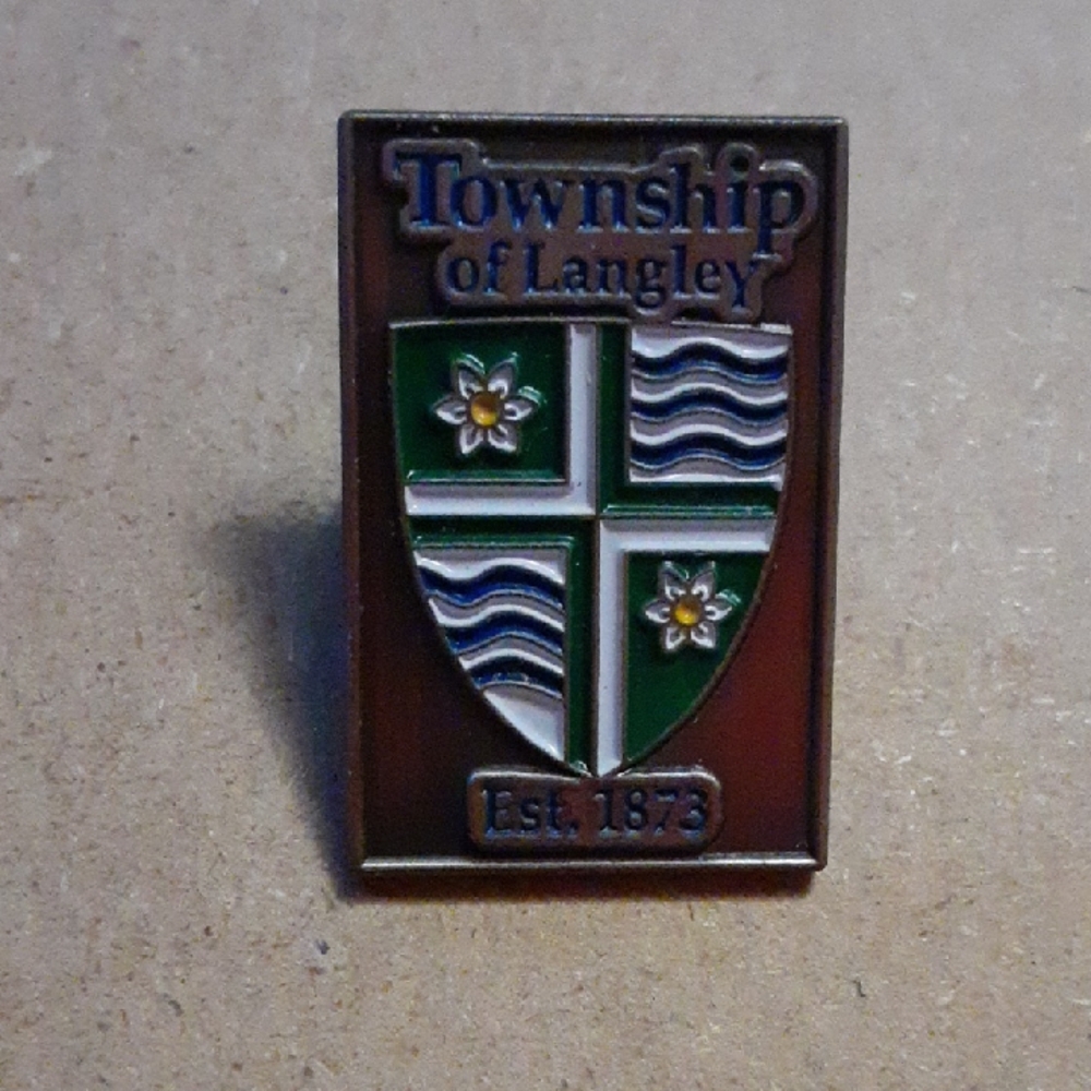 Township of Langley Enamel Lapel Pin BC